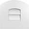 Ekena Millwork Arch Top Surface Mount PVC Gable Vent: Functional, w/ 3-1/2"W x 1"P Standard Frame, 12"W x 12"H GVPAR12X1201SF - alternate 1